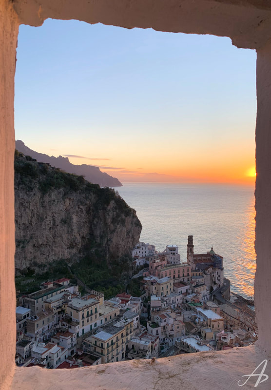 Sunrise from the Amalfi Coast, Italy