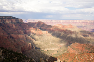 Shadows cast onto Grand Canyon National Park