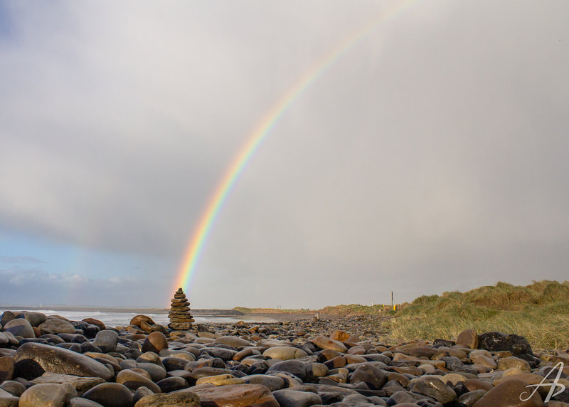 Rainbow over Strandhill, County Sligo, Ireland